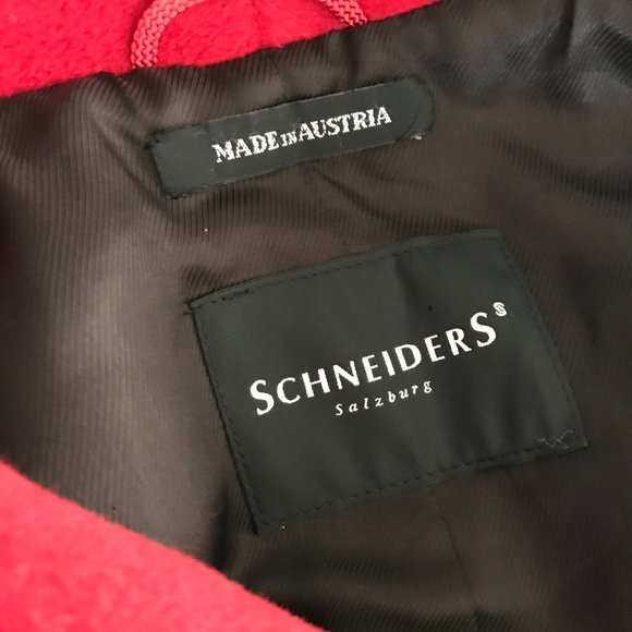 Schneiders Salzburg Sz 8 Wool Angora Blend Coat Single Breasted - Picture 6 of 10